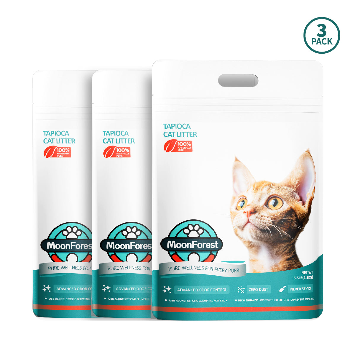 Tapioca Cat Litter, 3pack/4pack