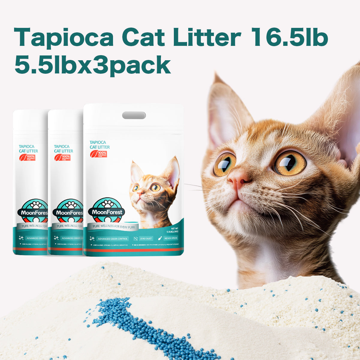 Tapioca Cat Litter, 3pack/4pack