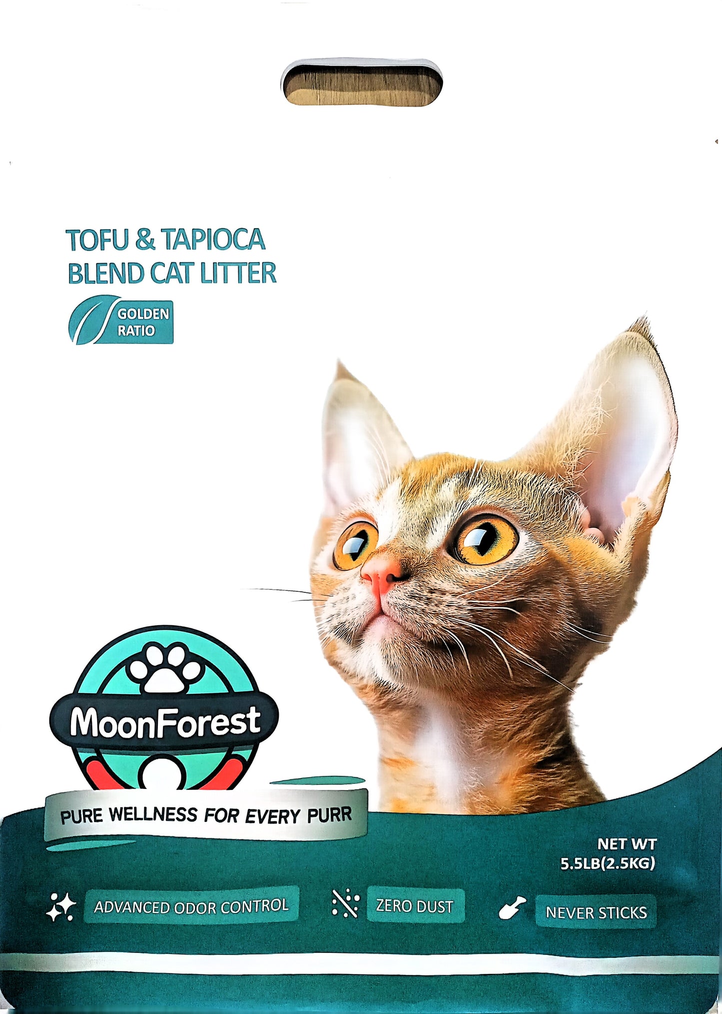 Tofu & Tapioca Blend Cat Litter, Non Stick Bottom, Odor Control, No Dust Clumping, Good Low Tracking 18lb 35 Lb