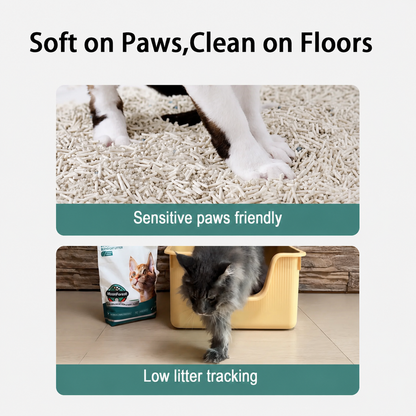 MoonForest Tofu & Tapioca Blend Cat Litter - Natural Plant-Based Ultra Low Dust & Odor Control - 3 pack, 16.5 lb