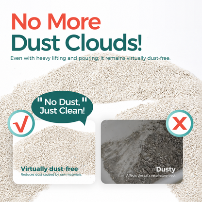MoonForest Tofu & Tapioca Blend Cat Litter - Natural Plant-Based Ultra Low Dust & Odor Control - 3 pack, 16.5 lb