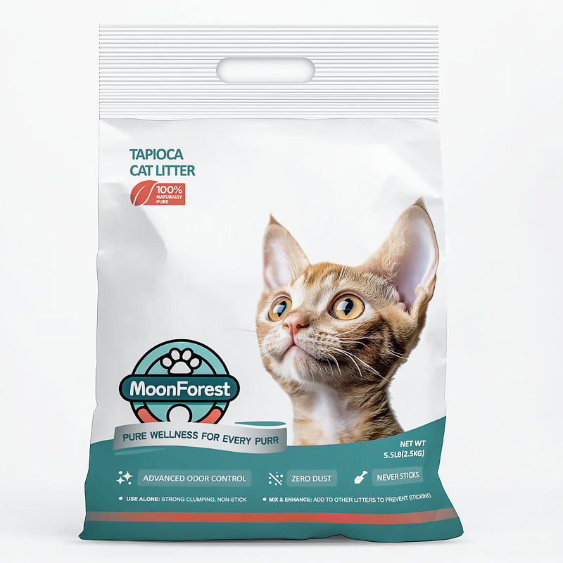 All Tapioca Cat Litter, Non Stick Bottom, Odor Control, No Dust Clumping, Good Low Tracking 18lb 35 Lb