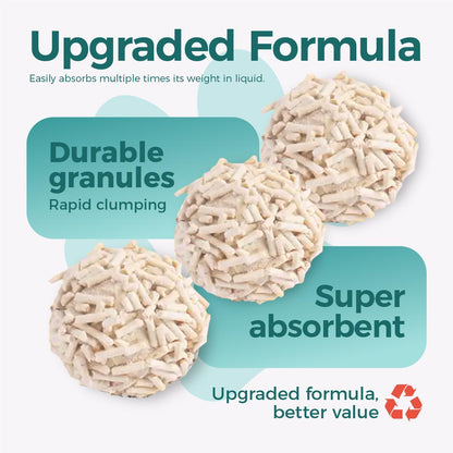 MoonForest Tofu & Tapioca Blend Cat Litter - Natural Plant-Based Ultra Low Dust & Odor Control - 3 pack, 16.5 lb