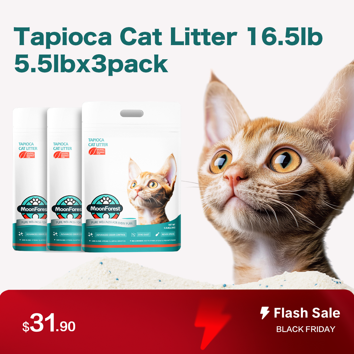 Tapioca Cat Litter, 3pack