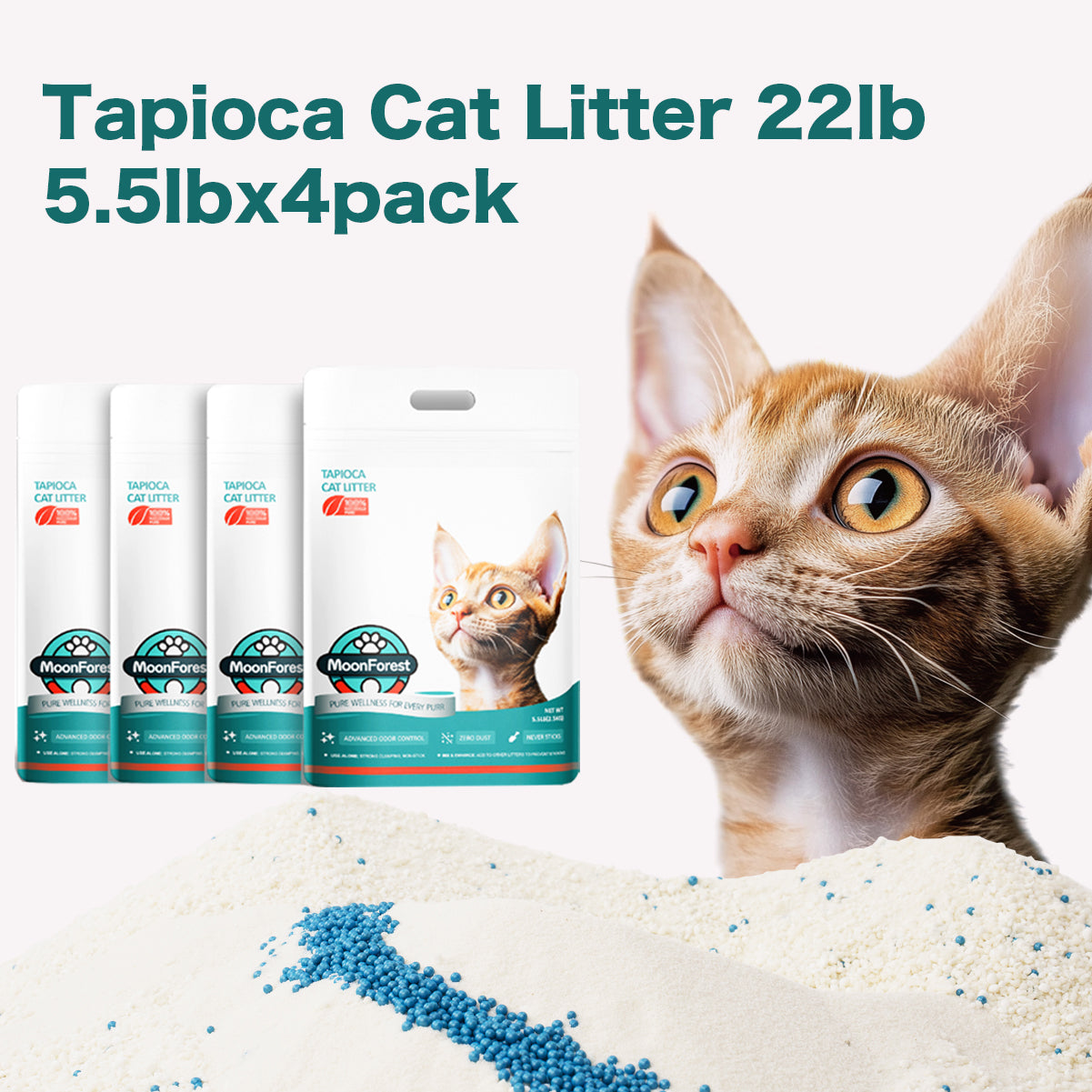 Tapioca Cat Litter, 4pack