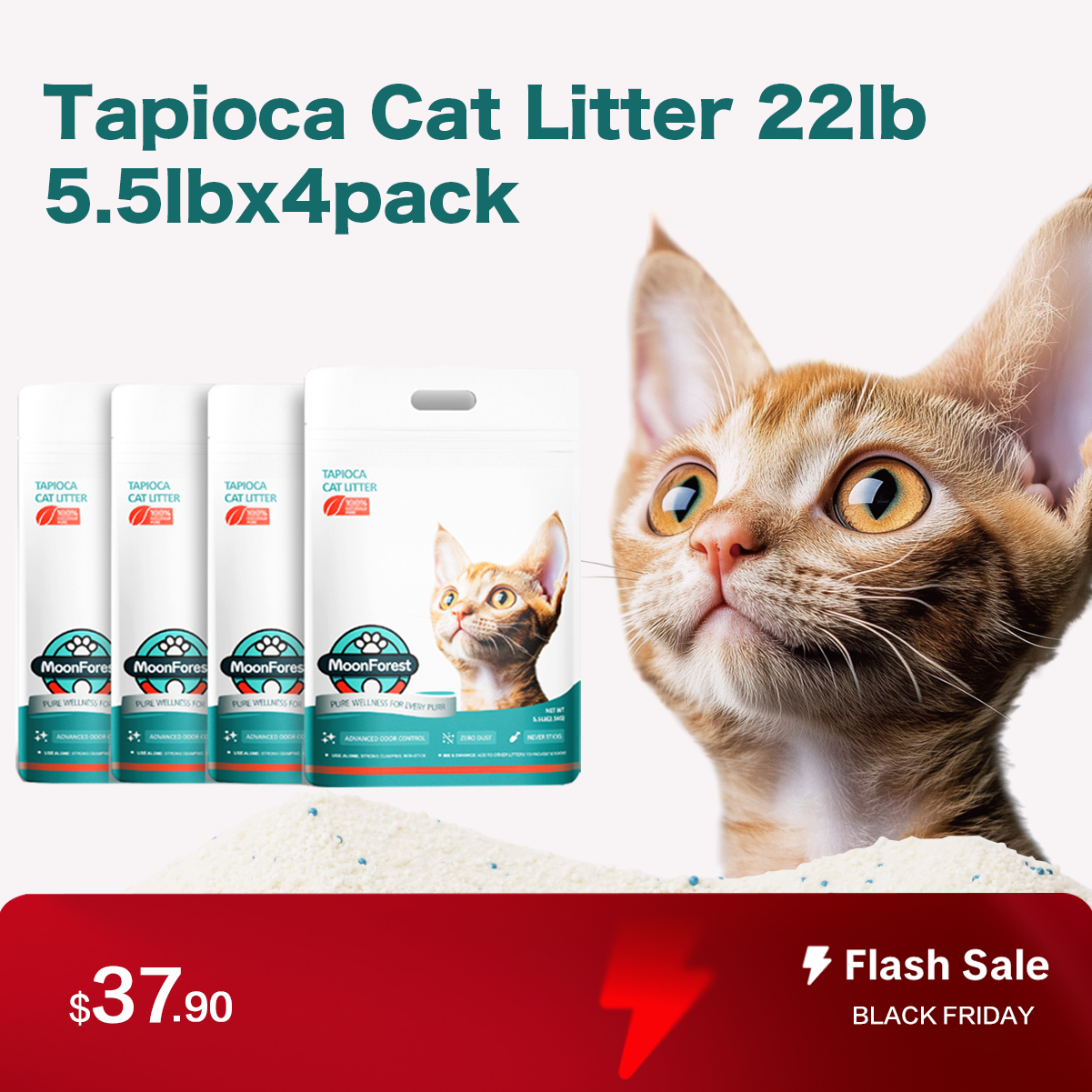 Tapioca Cat Litter, 4pack