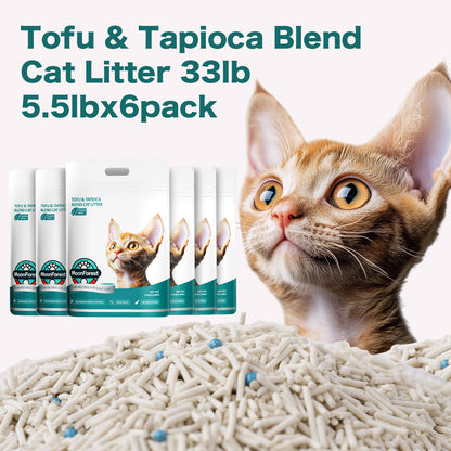 Tofu & Tapioca Blend Cat Litter,6 pack